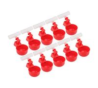 SPYMINNPOO Chicken Waterer Cups Durable Automatic Filling for Ducks Birds Poultry Drinking Bowl 10 Set, Safe PP Material, Versatile Use for Home or Chicken Farms (G1/2)