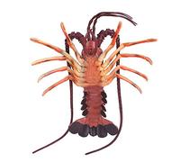 SPYMINNPOO Children's Toy Lobster Model Made of Soft Plastic, Realistic Display Prop for Theatrical Performances and Animal Recognition (Dark-Deep Sea King Shrimp)