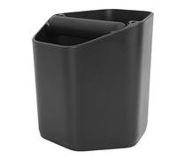 SPYMINNPOO Coffee Knock Box Efficient Large Capacity Grounds Knock Box for Coffee Shop Hygienic for Baristas Plastic 6.3" X 5.9" for Various Varieties (Black)