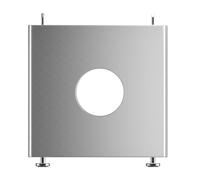 SPYMINNPOO Computer Tower Stand, Aluminum Alloy Heat Dissipation Bracket for Mac Mini M4, Impact Proof and Hollow Design for Under Desk Gaming Setup (Silver)