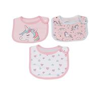 SPYMINNPOO Cotton Bibs with Snap Closure and Cartoon Print, 3 Pack for Drooling Babies and Moms-to-Be (#1)