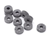 SPYMINNPOO Cymbal Felt Pads 10-Pack Grey Felt Washers for Drum Sets, Protective Cymbal Stand Accessories with Enhanced Sound, Compatible with Crash Ride Hi-Hat for Home Studio Live