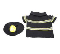 SPYMINNPOO Dog Firefighter Halloween Costume Jacket with Hat Reflective Strip for Pet Dog Accessories for Themed Parties, Made of Canvas (S-L) for Halloween Parties (XL)