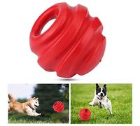 SPYMINNPOO Dog Teeth Cleaning TPR Red Pet Toy Enhancing Relationship Interactive Training for Dogs, Sturdy and Durable, 4.53inch Length for Pets Alone At Home