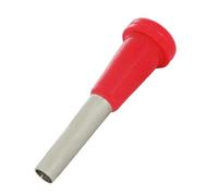 SPYMINNPOO Durable 7C Trumpet Mouthpiece for Bb Trumpet Clear Sound Quality for Beginner and Advanced Players Metal and ABS White (Red)