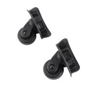 SPYMINNPOO Durable A65 Luggage Replacement Wheel Set with Quiet Operation - Perfect for Outdoor Use - Includes 8 Screws - Black Color (Small: Approx. 17.6x16.2x6.5cm / 6.93x6.38x2.56in)