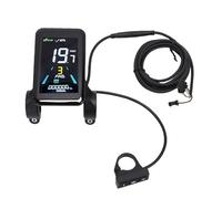 SPYMINNPOO Electric Bike Display, Six LCD Color Display Meter with Extension Cable for Speed Mileage Information