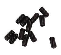 SPYMINNPOO Electric Guitar Bridge Screw Set, Durable Thread Cutting for Guitar Repairs, Metal, 12 Pieces for Music Lessons (Black)