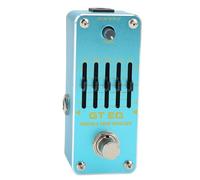 SPYMINNPOO Electric Guitar Equalizer, 5 Band Analog EQ Pedal with True Bypass for Tone Shaping, Recording and Live Performance, Blue Metal Shell