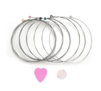 SPYMINNPOO Electric Guitar Strings, High Carbon Steel Hexagonal Core with Nickeling Wound for Bright Full Tone, Colored Ball Ends for Easy Identification, 980mm Standard Length (CN1052)