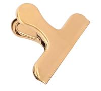 SPYMINNPOO Exquisite Stainless Steel Brass Color Clamp/Holder for Bills, Papers, Clothespin, Retro Clamp/Holder for Sealing Documents, Home Office Accessories (#1)