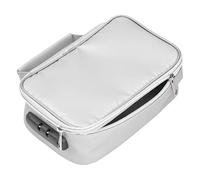 SPYMINNPOO Fireproof Document Bag Portable Lightweight Fireproof Storage Bag for Home Office Travel, Safe with Lock for File Storage Organizer (Silver)
