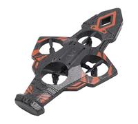 SPYMINNPOO Flying Sword RC Airplane, One Key Takeoff Landing 360 Hovering, Cool Lights & Gravity Sensing Stunt Plane Toy (Orange)