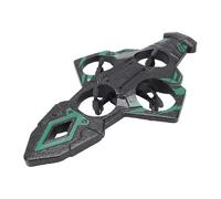 SPYMINNPOO Flying Sword RC Airplane, One Key Takeoff Landing 360 Hovering, Cool Lights & Gravity Sensing Stunt Plane Toy (Green)