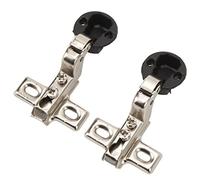 SPYMINNPOO Glass Mini Cabinet Hinge Strong Spring Exquisite Appearance for Glass Cabinet Door 2pcs 26mm Hole, Easy Installation for Home or Workspace (Insert)