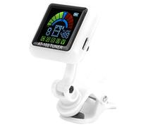 SPYMINNPOO Guitar Clamp/Holder on Tuner, USB Rechargeable for Violin Ukulele Bass with High-Definition Display and Flexible Mount (AT-102 white)