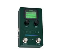 SPYMINNPOO Guitar Looper Pedal, Stereo Loop Pedal with Screen USB Data Management & Fade Out for Electric Guitar & Bass (UK Plug)