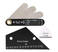 SPYMINNPOO Guitar Setup Tools, String Action Gauge & Truss Rod Gauge Combo, Complete Luthier Tool Kit for Guitar Maintenance