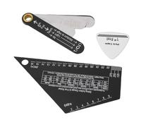 SPYMINNPOO Guitar String Action Gauge, Guitar String Height Gauge Ruler Measuring Tool Kit for Acoustic Classical Bass