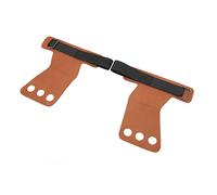 SPYMINNPOO Gymnastics Palm Protector Durable Leather Hand Grip for Pull Up Training for Men and Women (Brown)