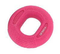SPYMINNPOO Hand Grip Ring, Silicone Hand Strengthener for Finger Forearm Exercise, with Textured Surface for Enhanced Grip and Rehabilitation Training (Pinkish 30 to 40LB)