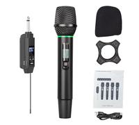SPYMINNPOO Handheld Microphone, Microphone System with Handheld Mic, Rechargeable Karaoke Mic for Singing Speech Wedding Party (1 Microphone with 1 Receiver)