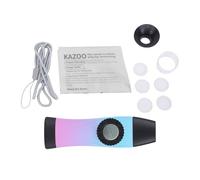 SPYMINNPOO Kazoo, Metal Kazoo Musical Instrument with Wave Acoustic Membrane, Adjustable Tone for Kids and Adults Singing At Parties or Travel (Blue and Purple)