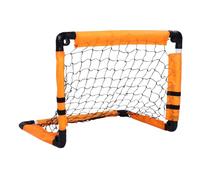 SPYMINNPOO Kids Soccer Goal, Folding Portable Soccer Net with Adjustable Straps Ground Stakes for Toddlers Youth
