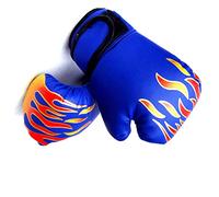 SPYMINNPOO Kids Thickened PU Boxing Gloves for Professional Fighting Youth Training: Tear Resistant Gloves for Kickboxing, Muay Thai, Punching Bags (Blue)