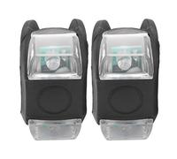 SPYMINNPOO LED Bike Light Set, 2Pcs Front and Rear Bicycle Light Set, Batteries Included, 3 Light Modes, 150mAh,Waterproof Cycling Warning Headlight for All Bicycles(Black Bicyclelight Riding Lights