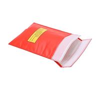 SPYMINNPOO Lipo Battery Fireproof Safe Guard Bag, Highly Explosion Proof and Anti Radiation, Resistant to High Temperature for Safe Storage, 9.1x11.8in (Red)