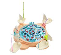 SPYMINNPOO Magnetic Fishing Game Electric Rotating Fishing Toys with Light and Music for Kids 3+ Years Family Bonding Educational Toy