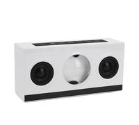 SPYMINNPOO Magnetic Fluid Speaker, LED Alarm Clock Speaker with Dynamic Light Patterns, Blue Tooth 5.3 Wireless Connection for Room Filling Sound (White)