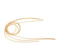 SPYMINNPOO Manual DIY Embroidery Thread Copper Wire Sewing String Flexible and Not Easy to Break 1.5mm Dia. Gray Black/Dark Golden for All Kinds of Decorations (#3)