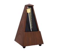 SPYMINNPOO Mechanical Metronome, Solid Brass Movement with Resonant Beats 40 to 208 BPM Adjustable for Piano Guitar Violin (Teakwood Grain)