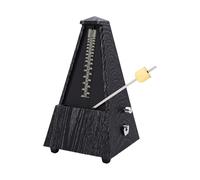 SPYMINNPOO Mechanical Metronome, Solid Brass Movement with Resonant Beats 40 to 208 BPM Adjustable for Piano Guitar Violin (Ebony Grain)