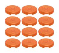 SPYMINNPOO Mechanical Push Button Cover for Kailh Cherry TTC Akko Glorious Switches, 12pcs Button Cover Set for Sallybox Fightingbox Slimbo Flatbox, Injection Molded Clear Keycaps (Orange)