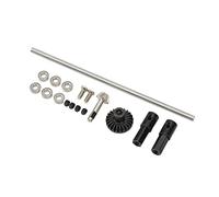 SPYMINNPOO Metal Rear Axle Upgrade Kit for WPL D12, High Strength Remote Control Car Metal Rear Bridge Axle for Improved Performance, Includes Mounting Screws, for RC Car Enthusiasts (Black)