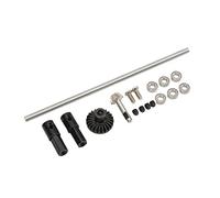 SPYMINNPOO Metal Rear Axle Upgrade Kit for WPL D12, High Strength Remote Control Car Metal Rear Bridge Axle for Improved Performance, Includes Mounting Screws, for RC Car Enthusiasts (Black)