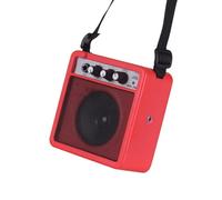 SPYMINNPOO Mini Guitar Amp Speaker 5W Lightweight Portable Amp for Musicians on the Go Yellow (Red)