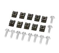 SPYMINNPOO Motorcycle Fairing Kit Durable Aluminum Spire Speed Fastener Set for Universal Fit M5 Bolts (Silver)