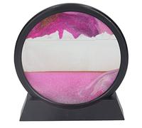 SPYMINNPOO Moving Art Picture, Stylish Home Decoration, 3D Moving Painting, for Lovers, Children and Friends, Common Glass Material (Pink)