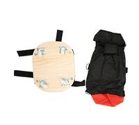 SPYMINNPOO Pet Walking Scooter Adjustable Lightweight Dog Wheelchair for Disabled Old Dogs Easy to Put on and Take Off, for Small Medium Dogs, Oxford Cloth, Laminated Wood Panel (M(Suitable for