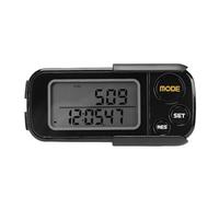 SPYMINNPOO Portable 3D Pedometer with Long Battery Life for Men Women Youth Adults Seniors Black Step Tracker