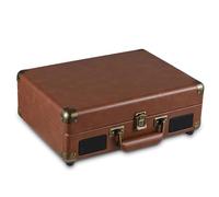 SPYMINNPOO Portable Record Player with 5.0, HiFi Sound System, USB//TF Playback, 33/45/78 RPM for 7/10/12-Inch Records, Ideal for Home and Gatherings (Brown)