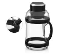 SPYMINNPOO Portable Smoothie Blender, 18000RPM USB Rechargeable Double Bottle Lids Juice Blender with 6 Blades 2L Large Capacity Shakes Machine for Kitchen Home Gym,1 Juice Bottles,2 (Black)
