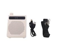 SPYMINNPOO Portable Voice Amplifier, Wireless Microphone Amplifier with 25H Battery Life for Teachers Tour Guides (White)
