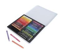 SPYMINNPOO Portable Watercolor Crayon Set Premium Gallery Sticks Easy To Carry, Multifunctional Silky Water Soluble Crayons for Textures, 24 Vibrant Colors for Art Creation, Metal Box for Storage