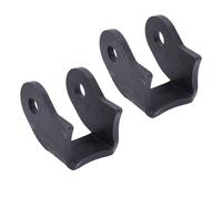 SPYMINNPOO Premium Material Shock Absorber Bracket, 2PCS Heavy Duty Steel Curved Car Axle Mount, Enhanced Performance Off Road Trailer Sedan, Ideal for 3-inch Axles, Easy to Install