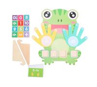 SPYMINNPOO Preschool Learning Toys, Finger Counting Number Counting Blocks for Kids Educational Math Homeschool Toys with 23 Cards for Toddlers Boys Girls